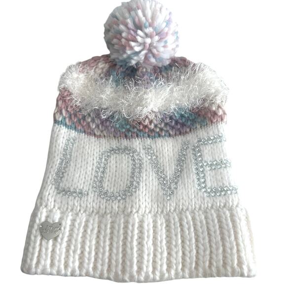 Betsey Johnson beanie hat winter wear snow bunny one size mint condition - Picture 1 of 6